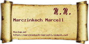 Marczinkech Marcell névjegykártya